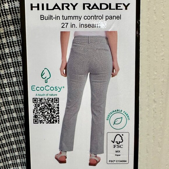 New Hilary Radley Pant Women's Size S Tummy Control Panel Mid Rise Stretch Ankle - Picture 9 of 15